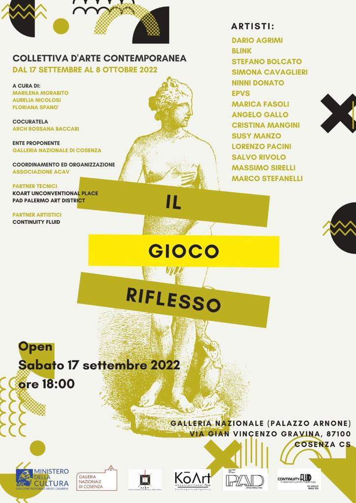 "Il Gioco Riflesso" alla Galleria nazionale di Cosenza